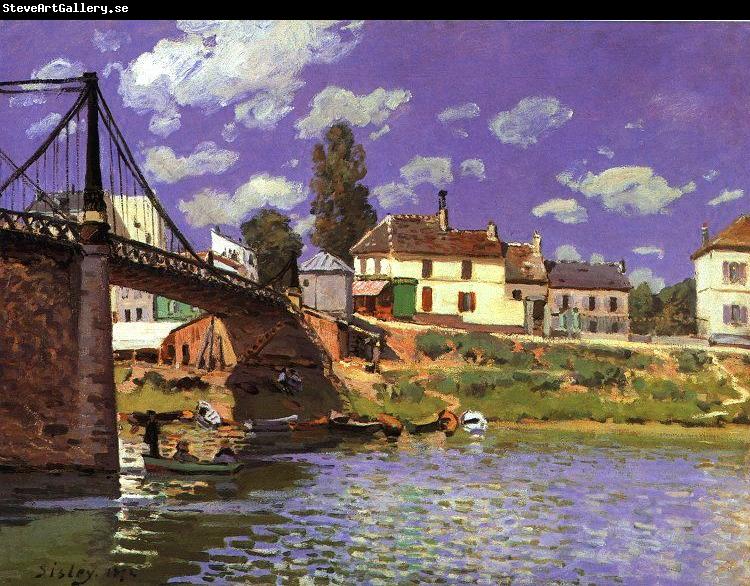 Alfred Sisley The Bridge at Villeneuve la Garenne